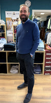 Tom Penn Crew Neck Knitwear - Marine Blue - jjdonnelly