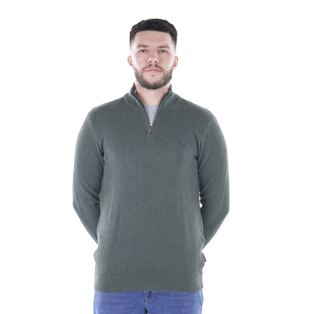 Scott & Wade Brewster 1/4 Zip - Forest Green - jjdonnelly