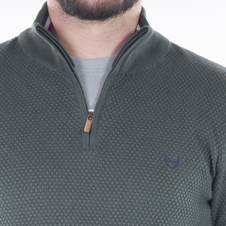 Scott & Wade Brewster 1/4 Zip - Forest Green - jjdonnelly