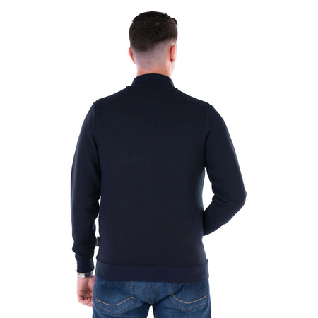 Scott & Wade Carbery Zip Sweat Jacket - Navy - jjdonnelly