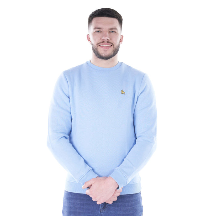 Mineral Michan Crew Neck Sweatshirt - Sky Blue - jjdonnelly