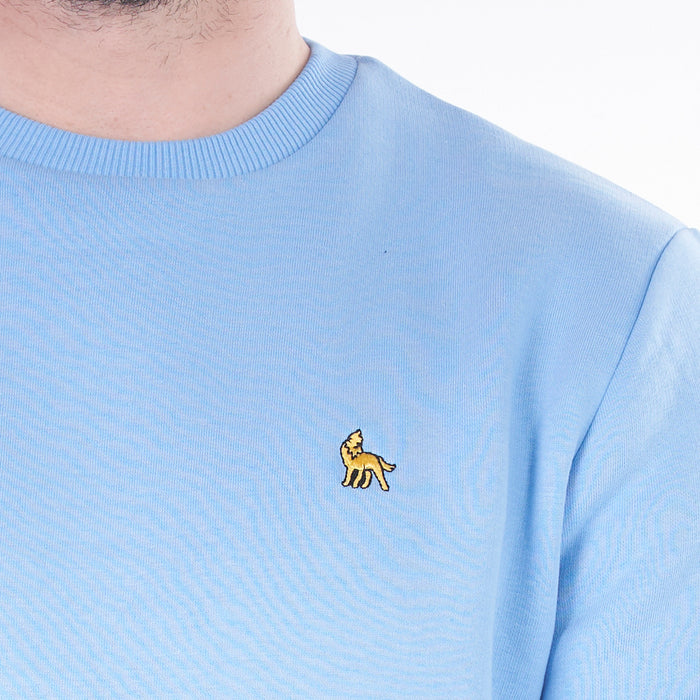 Mineral Michan Crew Neck Sweatshirt - Sky Blue - jjdonnelly