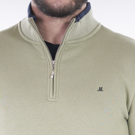 Mineral Rey 1/4 Zip - Sage Green - jjdonnelly