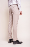 Cavani Miami 3 Piece Suit - Beige - jjdonnelly