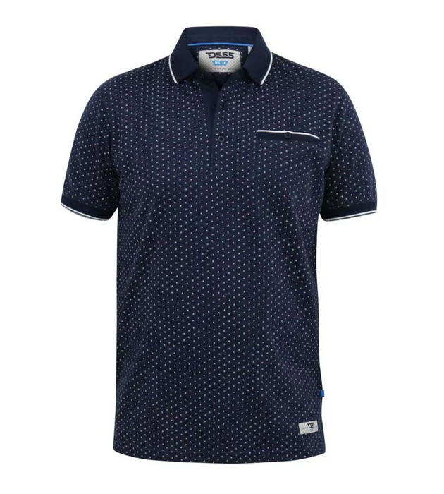 Duke Darwin Polo Shirt - Navy - jjdonnelly