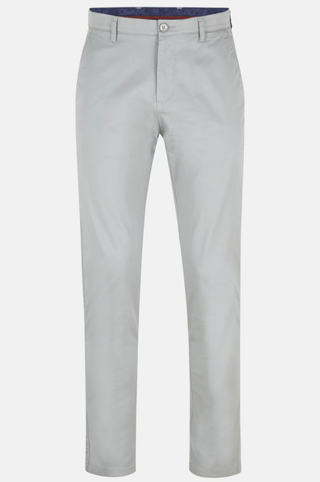 Benetti Trent Tailored Chino - Silver - jjdonnelly