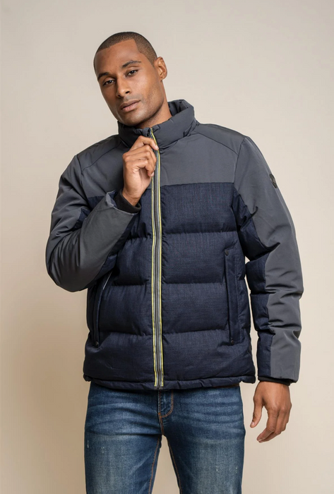 Cavani Farros Puffer Jacket - Navy - jjdonnelly