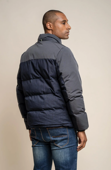 Cavani Farros Puffer Jacket - Navy - jjdonnelly