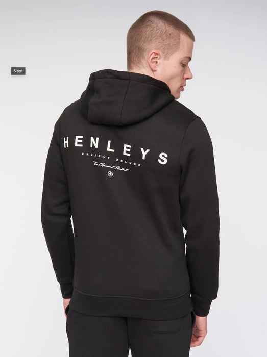 Henleys Metafone Hoodie - Black - jjdonnelly