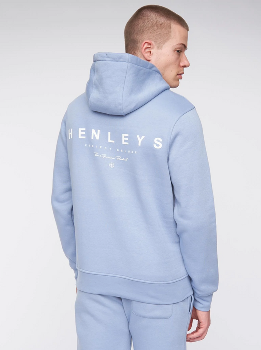 Henleys Metafone Hoodie - Blue - jjdonnelly