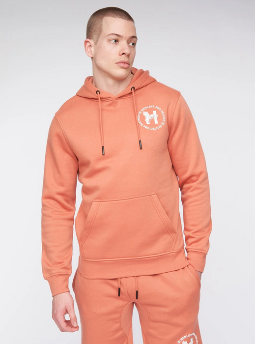 Henleys Metafone Hoodie - Brick Red - jjdonnelly