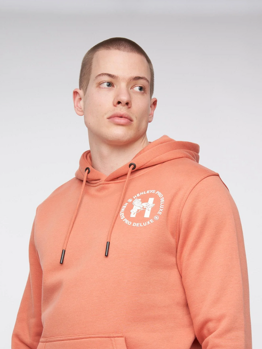 Henleys Metafone Hoodie - Brick Red - jjdonnelly