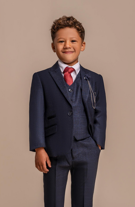 Cavani Boys Caridi Navy Suit - jjdonnelly