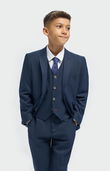 Cavani Boys Topez Navy Suit - jjdonnelly