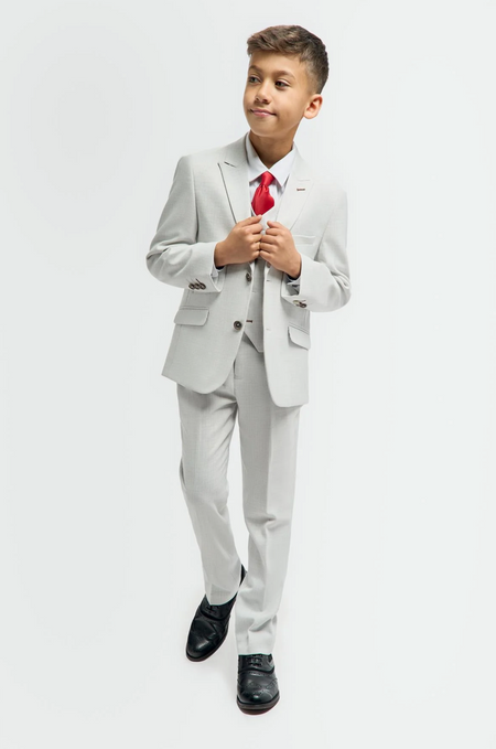 Cavani Boys Topez Slate Suit - jjdonnelly