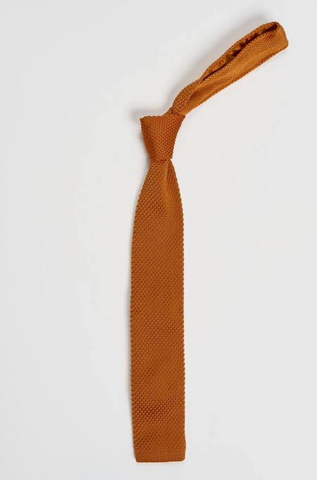 Cavani Boys Knitted Tie Set - Tobacco - jjdonnelly