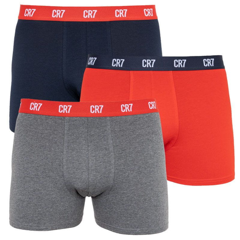 CR7 Cotton 3 Pack Trunk - Grey/Red/Navy – JJ Donnelly