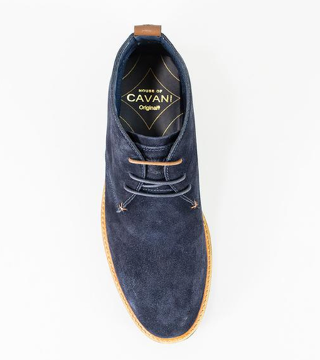 Cavani Sahara Suede Boot - Navy - jjdonnelly